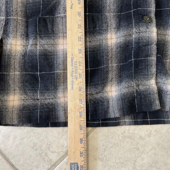 Vintage Wool Shirt Jacket Shacket Women's Size 12P Plaid button up - Picture 8 of 13